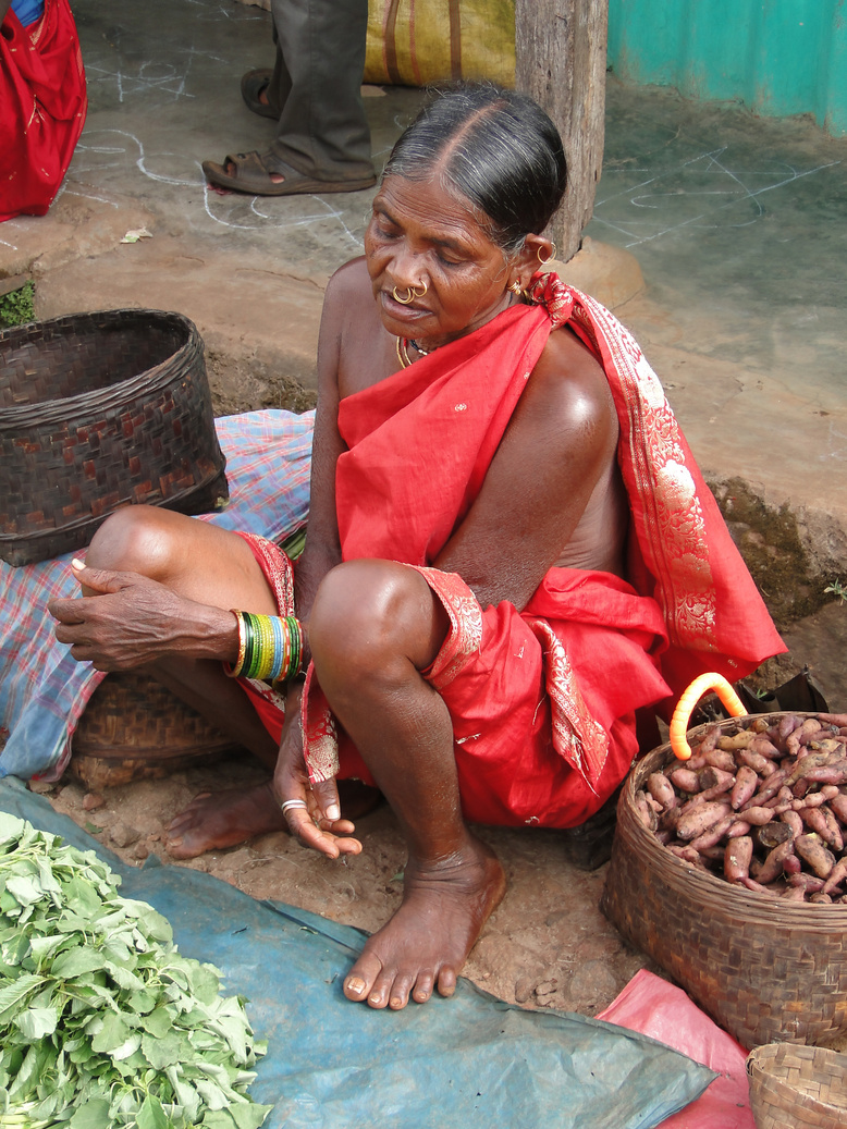 Tribal Women Sell Vegetables